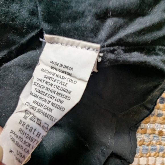 Prana Black Cotton Panel Mini Skirt 6 Beachy Indie Sleaze Minimalist Casual Side - Picture 6 of 8